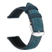 20mm Blue Retro Crazy Horse Leather Watch Band xDfind - 1