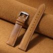Suunto 9/9 Baro/D5/Core/7 24mm Retro Leather Watch Band Yellow Brown - 2