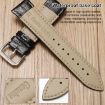 Suunto 9/9 Baro/D5/Core/7 Bamboo Texture Leather Watch Band 24mm Black - 5
