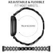 20mm Small Twist Diamond Metal Watch Band - Black - 2