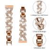 20mm Small Twist Diamond Metal Watch Band - Rose Gold - 3
