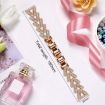 20mm Small Twist Diamond Metal Watch Band - Rose Gold - 4