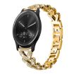 20mm Gold Diamond Metal Watch Band for Garmin Vivomove/Vivoactive  - 1
