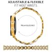 20mm Gold Diamond Metal Watch Band for Xiaomi Haylou RS4 Plus LS11/LS12 - 2