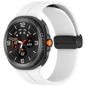 Samsung Galaxy Watch 8/8 Classic Magnetic Silicone Band Silver 70 Char - 1