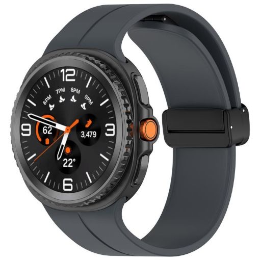 Samsung Galaxy Watch 8/8 Classic Magnetic Silicone Band Grey 70 Char - 1