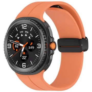 Samsung Galaxy Watch 8/8 Classic Orange Magnetic Silicone Band - 1