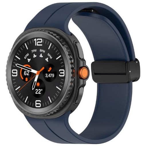 Samsung Galaxy Watch 8/8 Classic Magnetic Silicone Band Midnight Blue - 1