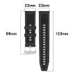 20mm xDfind Hybrid Nylon Braid Silicone Watch Band - Orange - 6