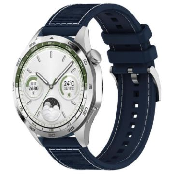 20mm Midnight Blue Hybrid Nylon Silicone Watch Band - 1
