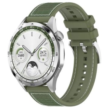 22mm Green xDfind Hybrid Nylon Braid Silicone Watch Band - 1