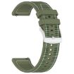 22mm Green xDfind Hybrid Nylon Braid Silicone Watch Band - 2