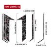 Chevrolet Corvette C8 2020+ Gold Foil Carbon Fiber Roof Stickers (6pcs) - 2