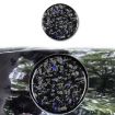 Blue Forged Gold Foil Carbon Fiber Fuel Tank Cap Sticker for Corvette C8 - 1