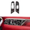 Chevrolet Corvette C8 2020 Gold Foil Carbon Fiber Window Stickers (2pcs) - 1