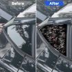 Gold Foil Carbon Fiber Rear Window Stickers for Corvette C8 2020+ - 5