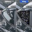 Gold Foil Carbon Fiber Rear Window Stickers for Corvette C8 2020+ (Blue) - 5