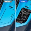 Chevrolet Corvette C8 2020+ Blue Carbon Fiber Cup Cover Sticker - 5