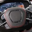Gold Foil Carbon Fiber Steering Wheel Sticker for Chevrolet Corvette C8 - 4