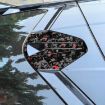 Chevrolet Corvette C8 2020 Gold Foil Carbon Fiber Roof Stickers 4pcs Set - 3