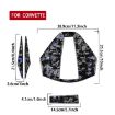 Chevrolet Corvette C8 Carbon Fiber Roof Camera Stickers 4pcs Set - 2
