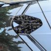 Chevrolet Corvette C8 Carbon Fiber Roof Camera Stickers 4pcs Set - 3