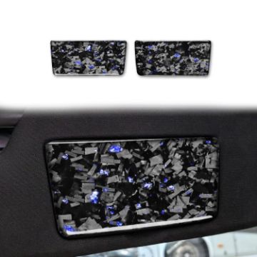 Gold Foil Carbon Fiber Mirror Stickers for Chevrolet Corvette C8 2020+ - 1