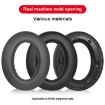 Meizu HD60 Earphone Covers - 2pcs Protein Leather Snap-on (Black) - 2