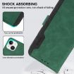 Samsung Galaxy XCover7 Pro ABEEL Green-Black RFID Leather Case - 5