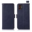 Samsung Galaxy XCover7 Pro Blue Leather RFID Phone Case - 1