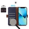 Samsung Galaxy XCover7 Pro Blue Leather RFID Phone Case - 4