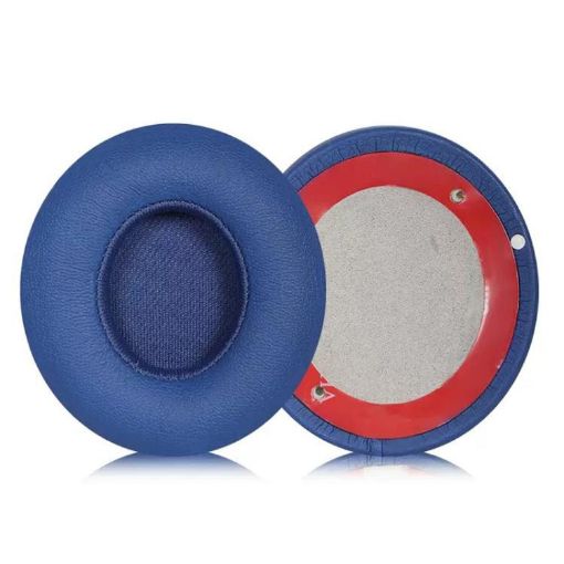 Protein Leather Replacement Earpads for Beats Solo3/Solo2 - 1 Pair Blue - 1
